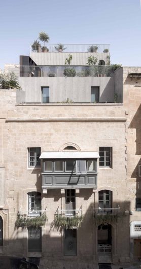 Vue de l'élévation de la Villa Malta
